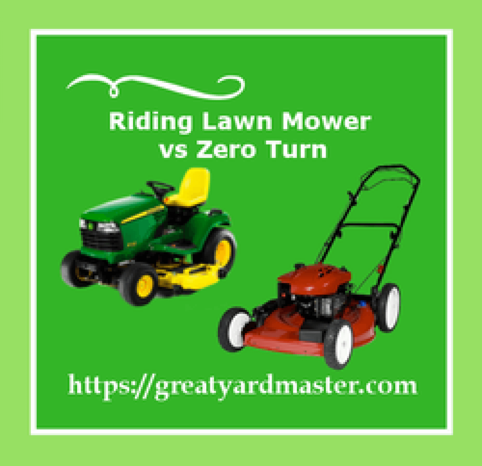 Riding Lawn Mower vs Zero Turn What is Difference? Great Yard Master