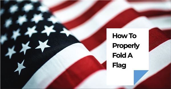 how to properly fold a flag